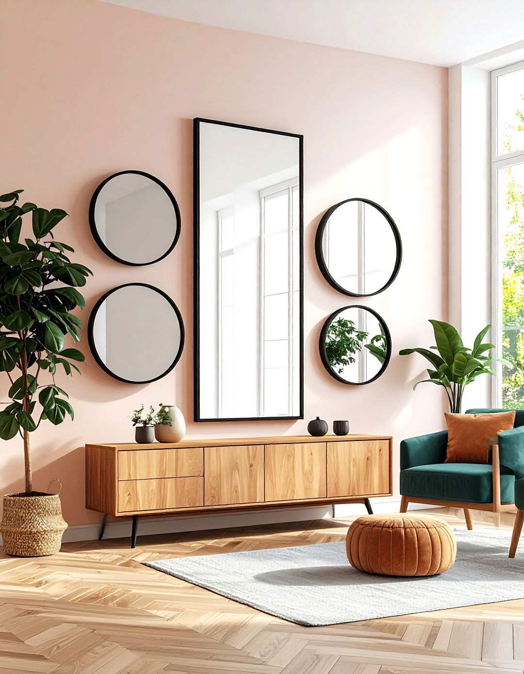 Strategic Mirror Placement for Expanding Small Living Room Space - 20 Apartment Small Living Room Ideas