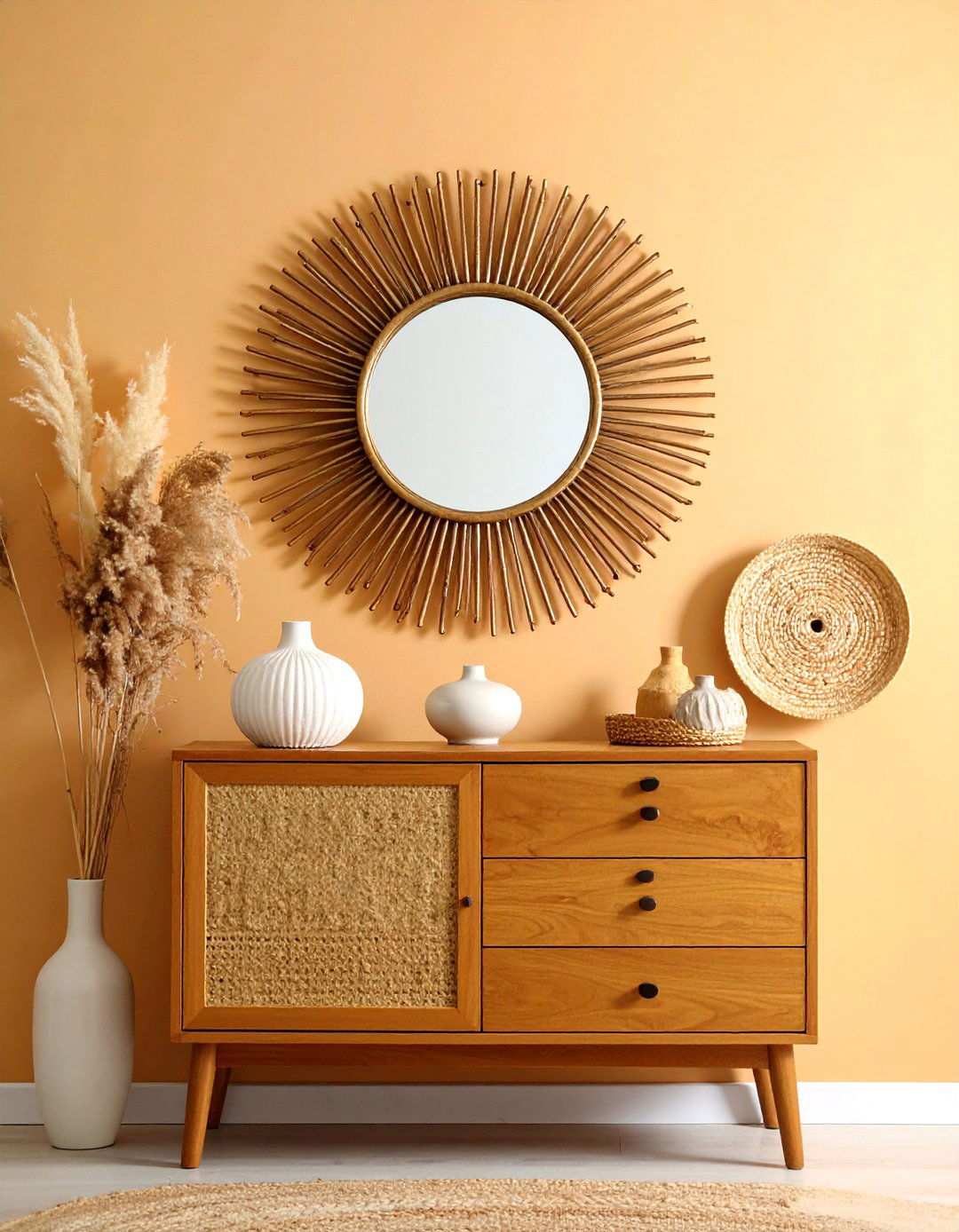 Sunburst Mirror s Bedroom Decor - 20 60s Bedroom Ideas