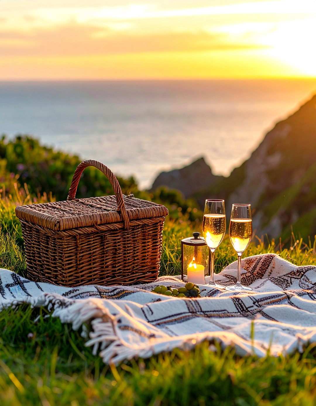 Sunset Picnic at a Scenic Location - 20 50th Wedding Anniversary Ideas