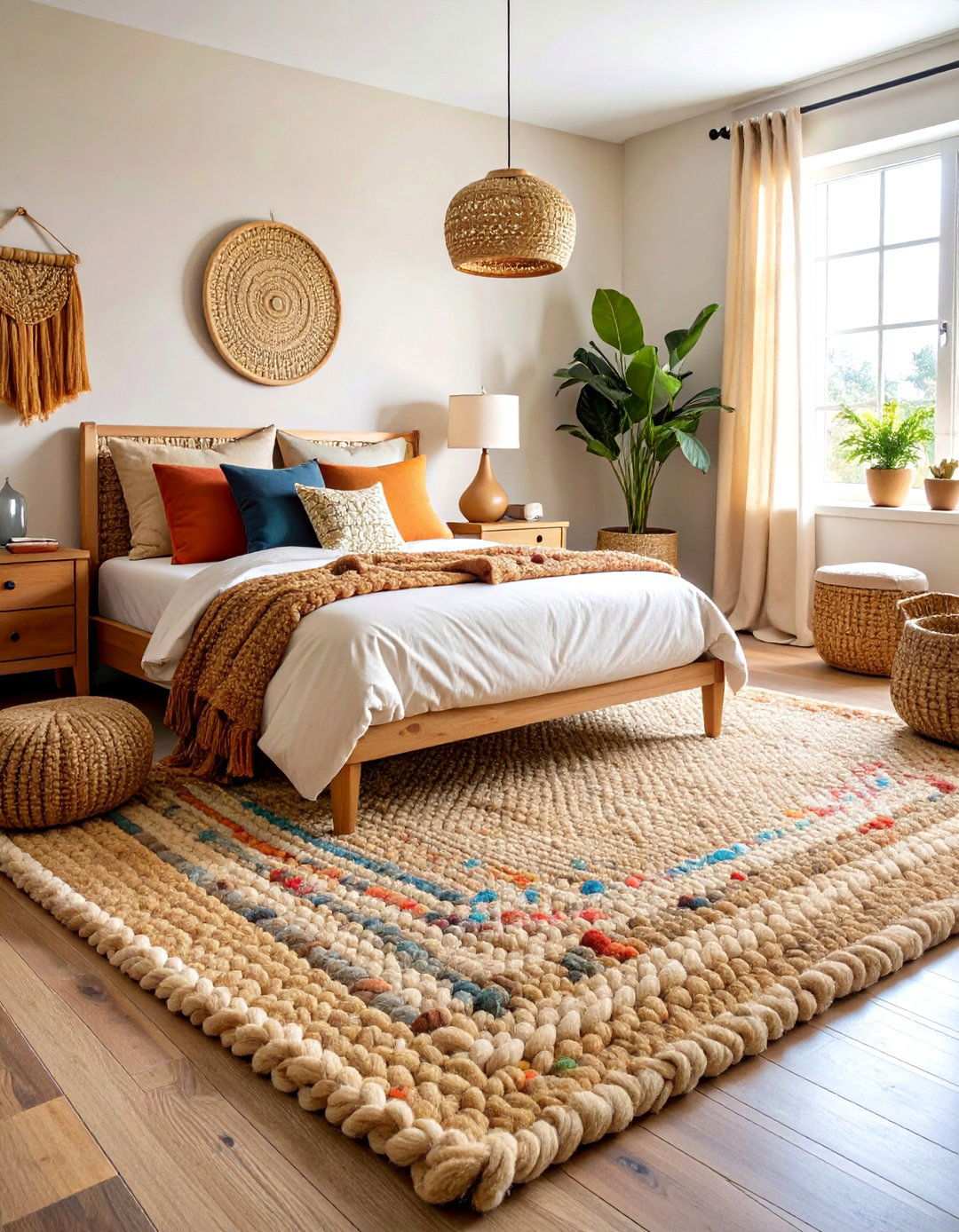 Sustainable Natural Fibre Carpet - 20 Bedroom Carpet Ideas