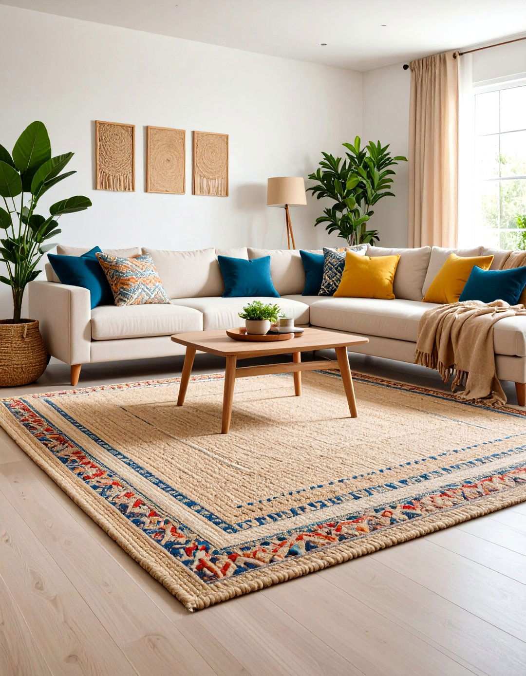 Swap in Indoor Outdoor Rugs for Stress Free Entertaining - 20 Beach House Living Room Ideas