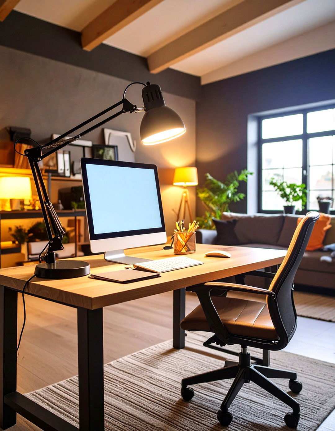 Task Specific Desk and Reading Basement Lighting - 20 Basement Lighting Ideas