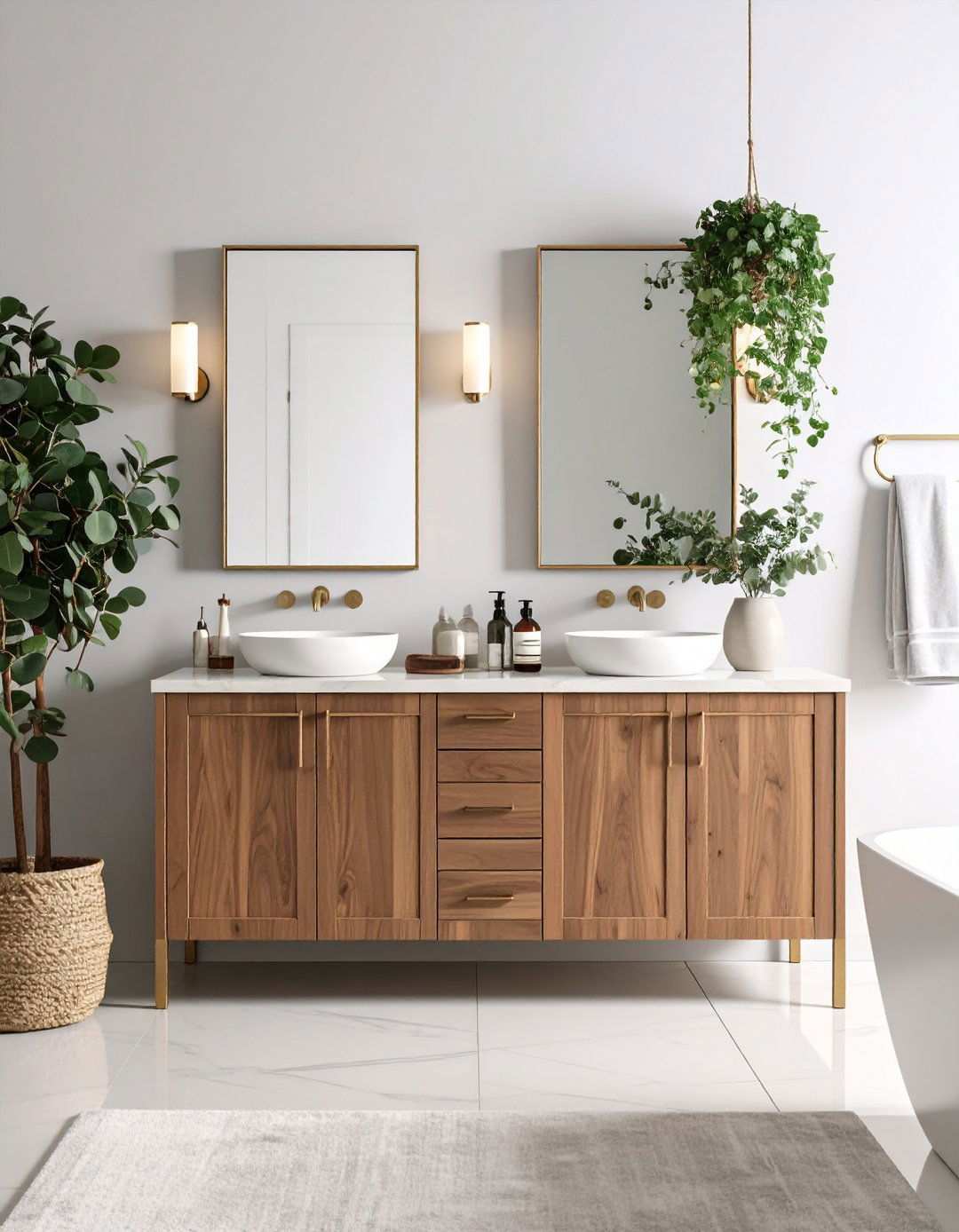 Taupe Tranquil Cabinets - 20 Bathroom Cabinet Color Ideas