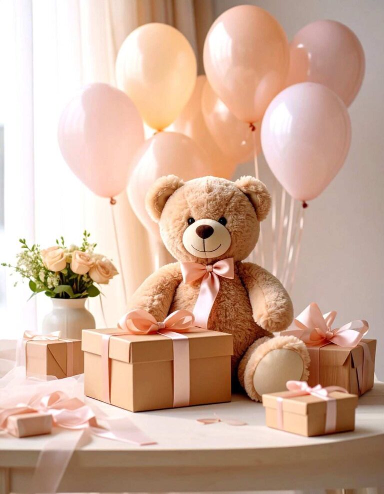 Teddy Bear Balloon Baby Shower Centerpieces - 20 Baby Shower Centerpiece Ideas