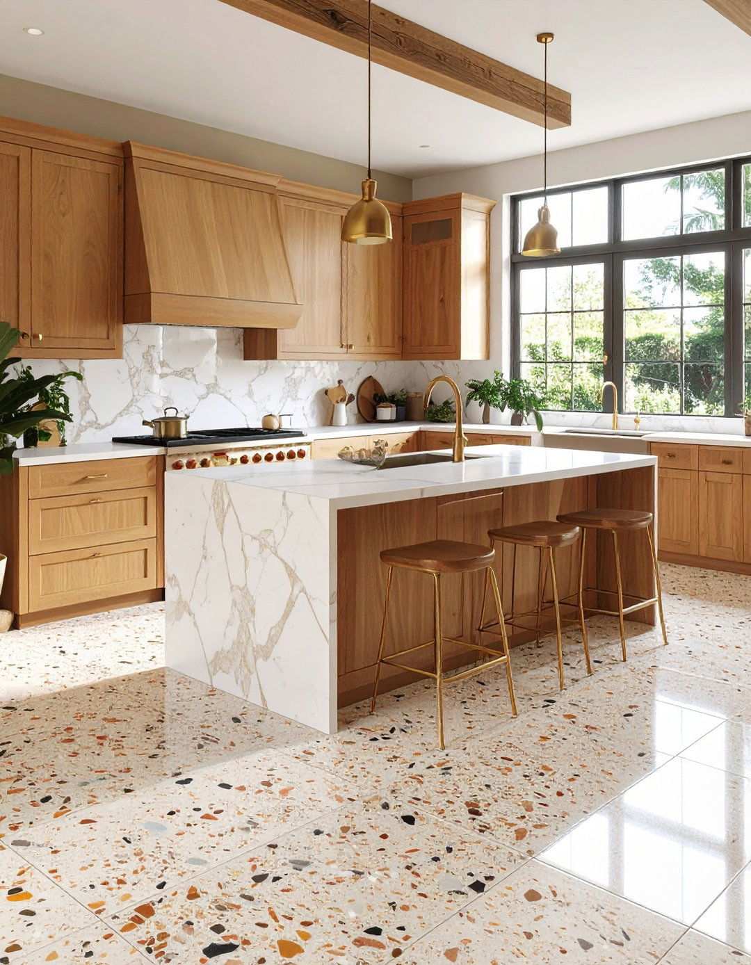 Terrazzo Flooring for Artistic Appeal - 20 1970s-inspired Design Ideas