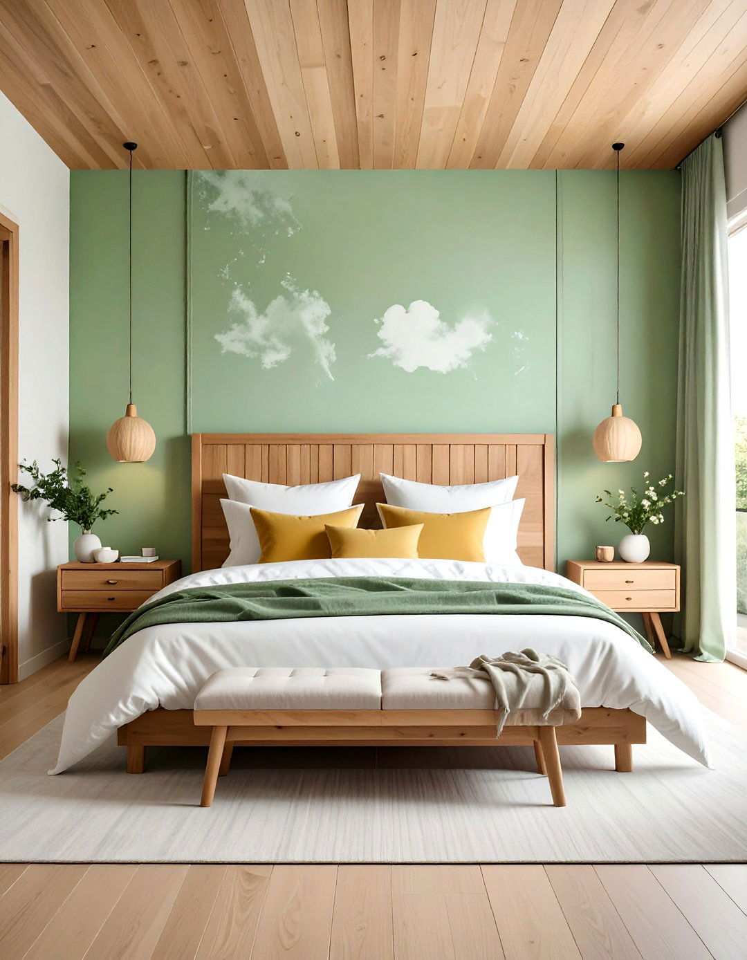 Textured Limewash Bedroom Wall Painting - 20 Bedroom Wall Painting Ideas