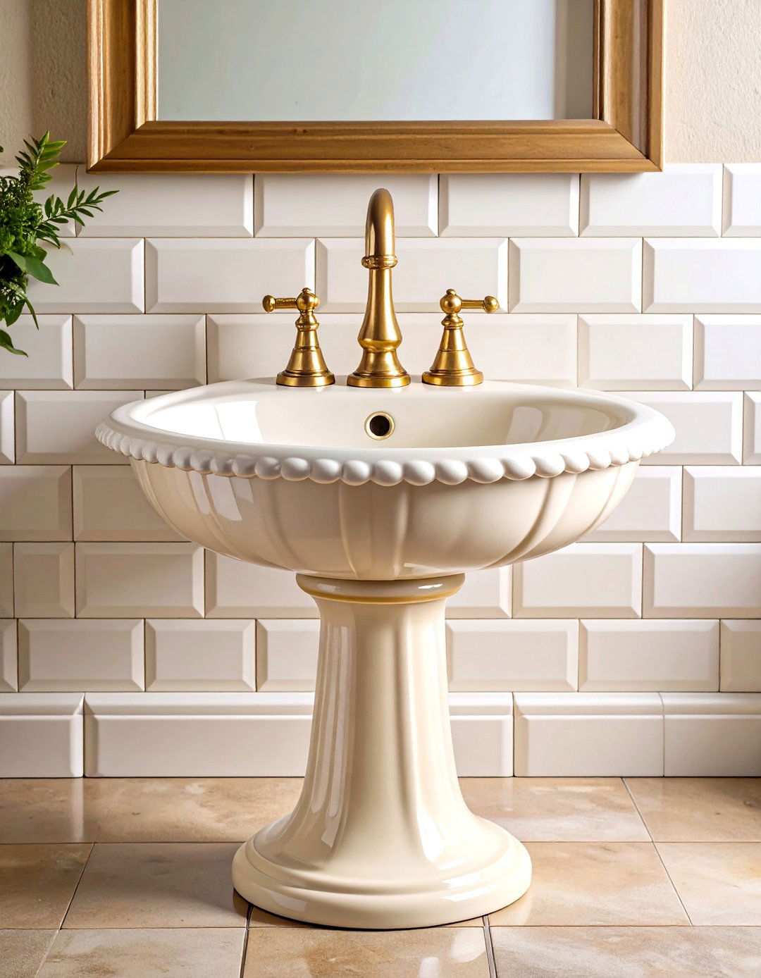 Timeless Pedestal Bathroom Sink for Classic Charm - 20 Bathroom Sink Ideas