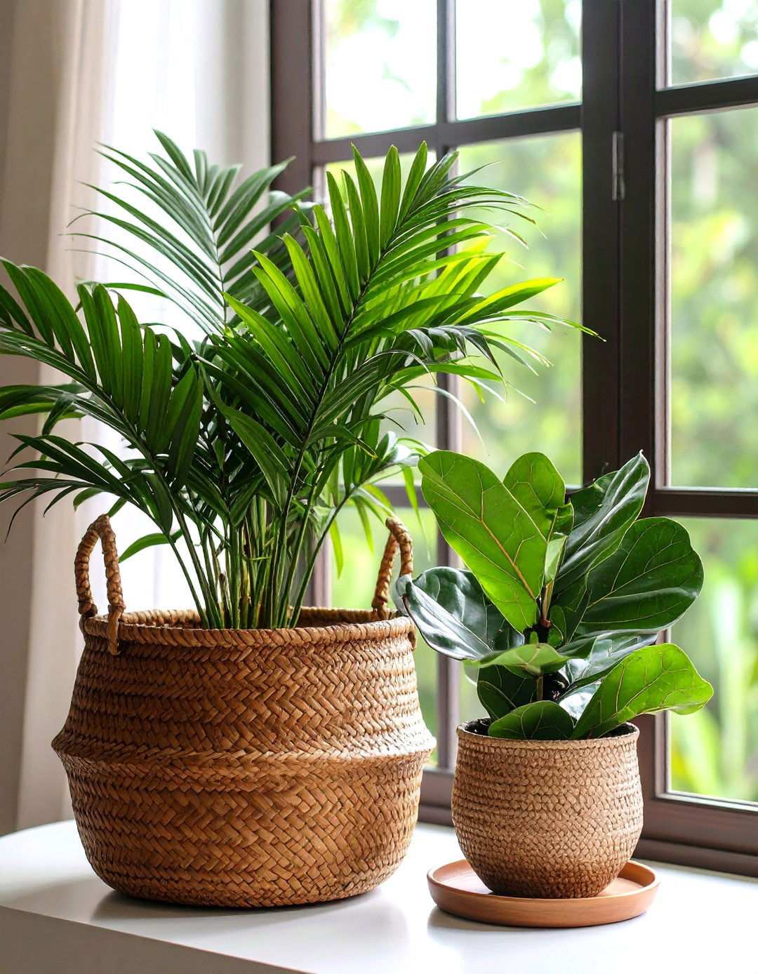 Tropical Indoor Plants Breathe Life into a Beach Bedroom - 20 Beach Themed Bedroom Ideas