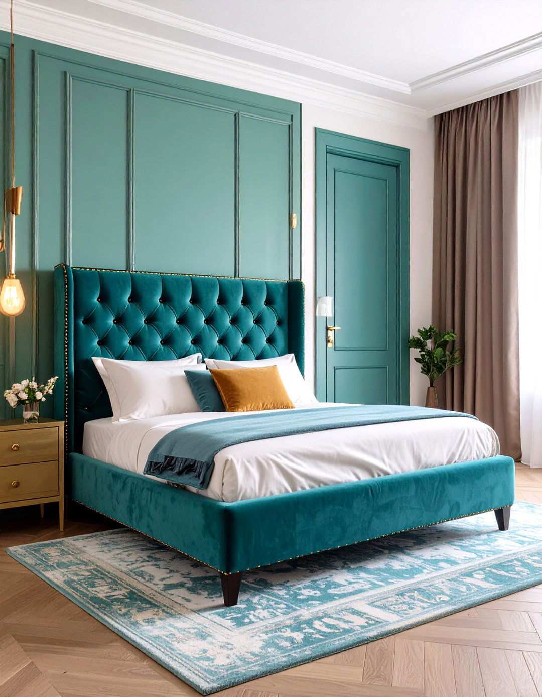 Tufted or Upholstered Bedroom Door for Luxe Comfort - 20 Bedroom Door Decorating Ideas