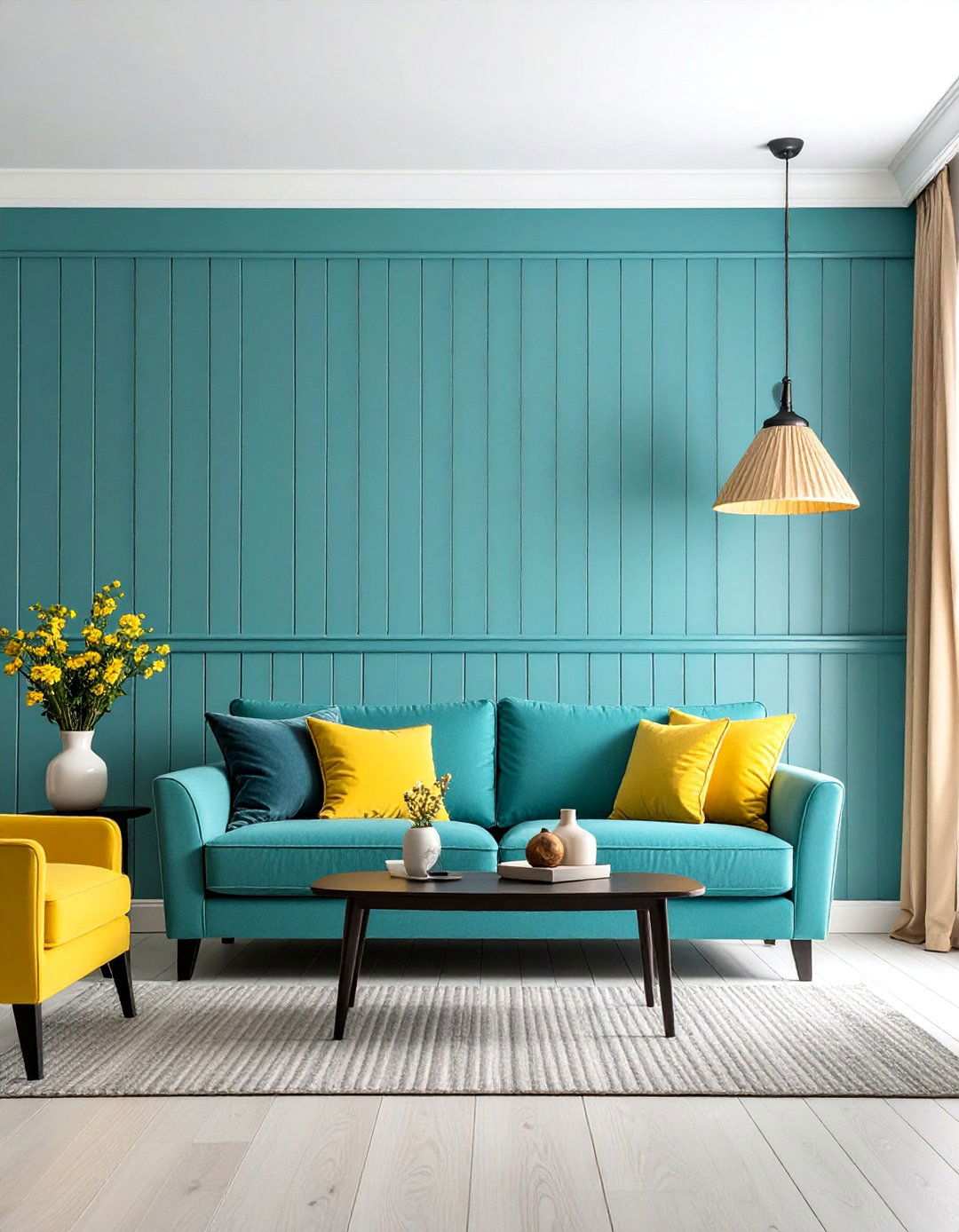 Two Tone Beadboard Chair Rail Contrast - 20 Beadboard Wall Ideas