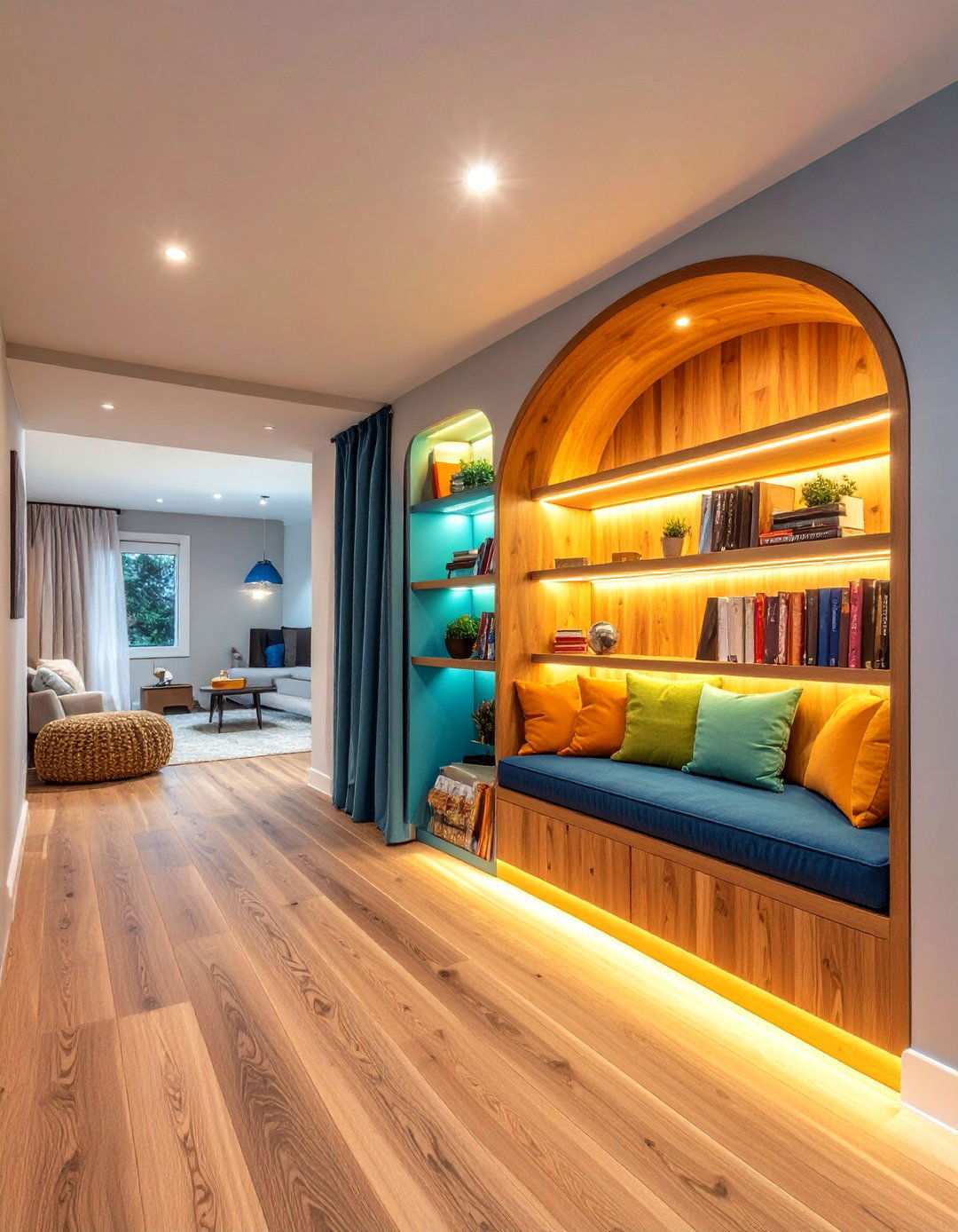 Under Stair Basement Space Transformation - 20 basement decorating ideas