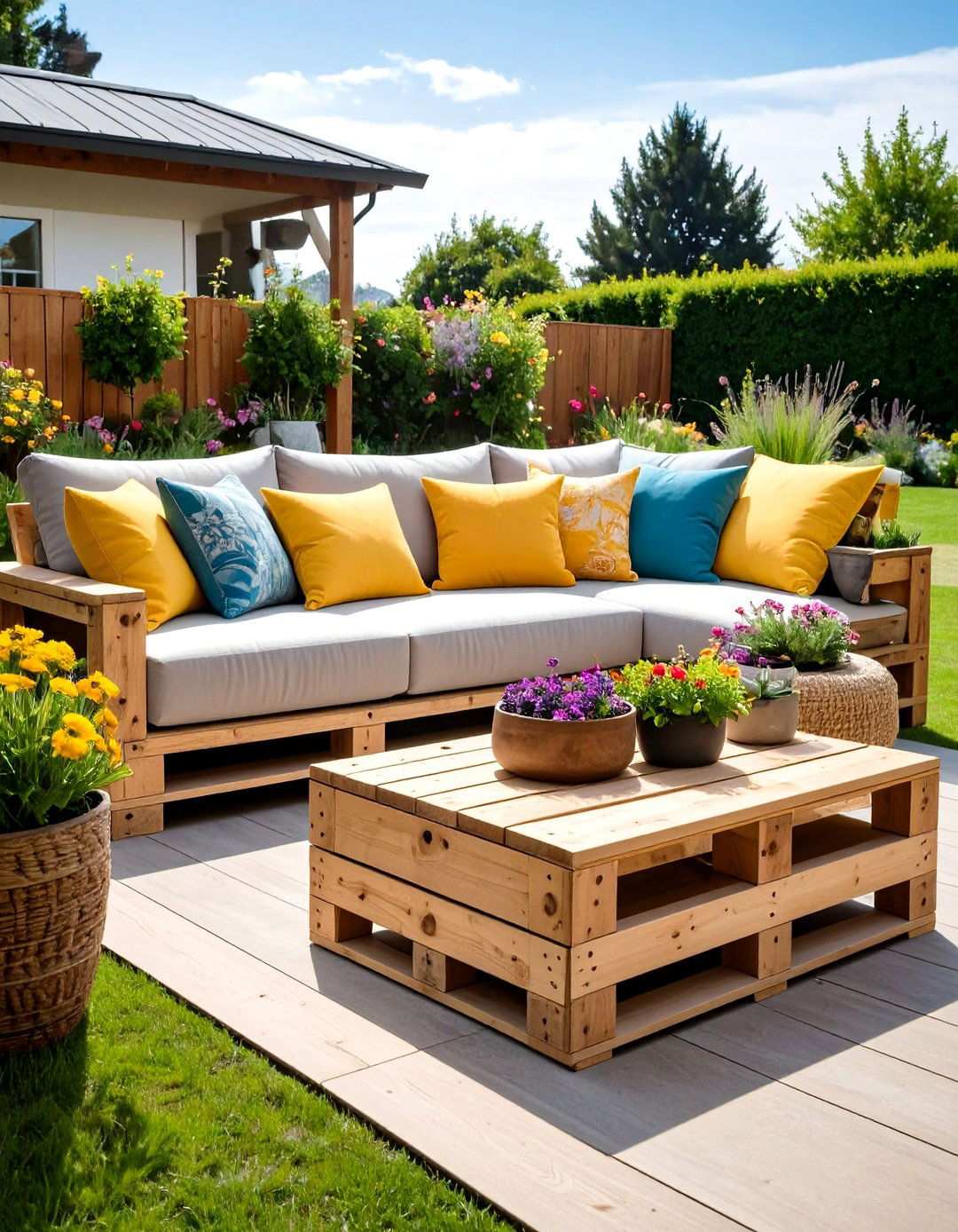 Upcycled Decor Personalizes the Backyard Oasis - 20 Backyard Oasis Ideas