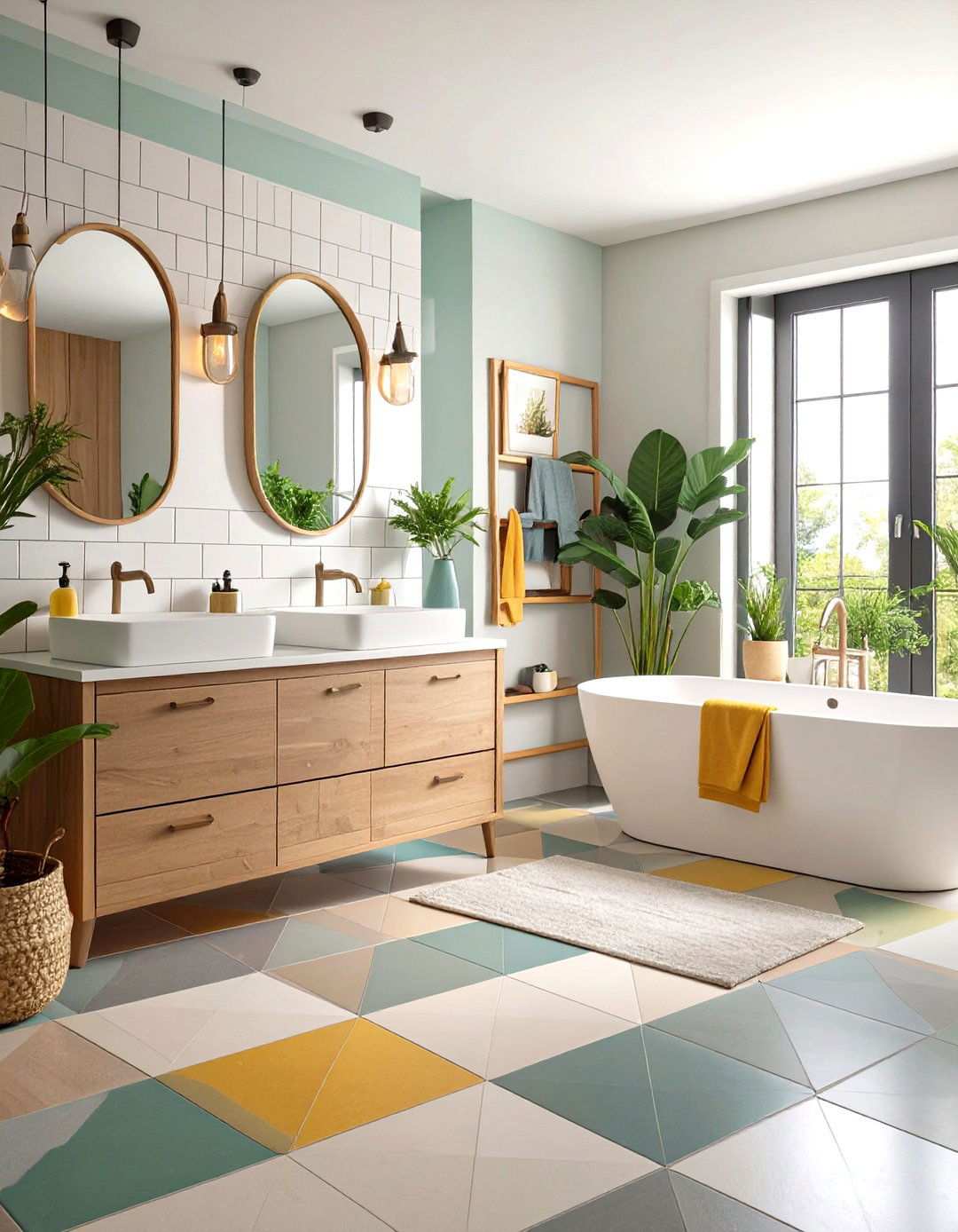 Upgrade Your Apartment Bathroom with Rental Friendly Peel and Stick Tiles - 20 Apartment Bathroom Ideas