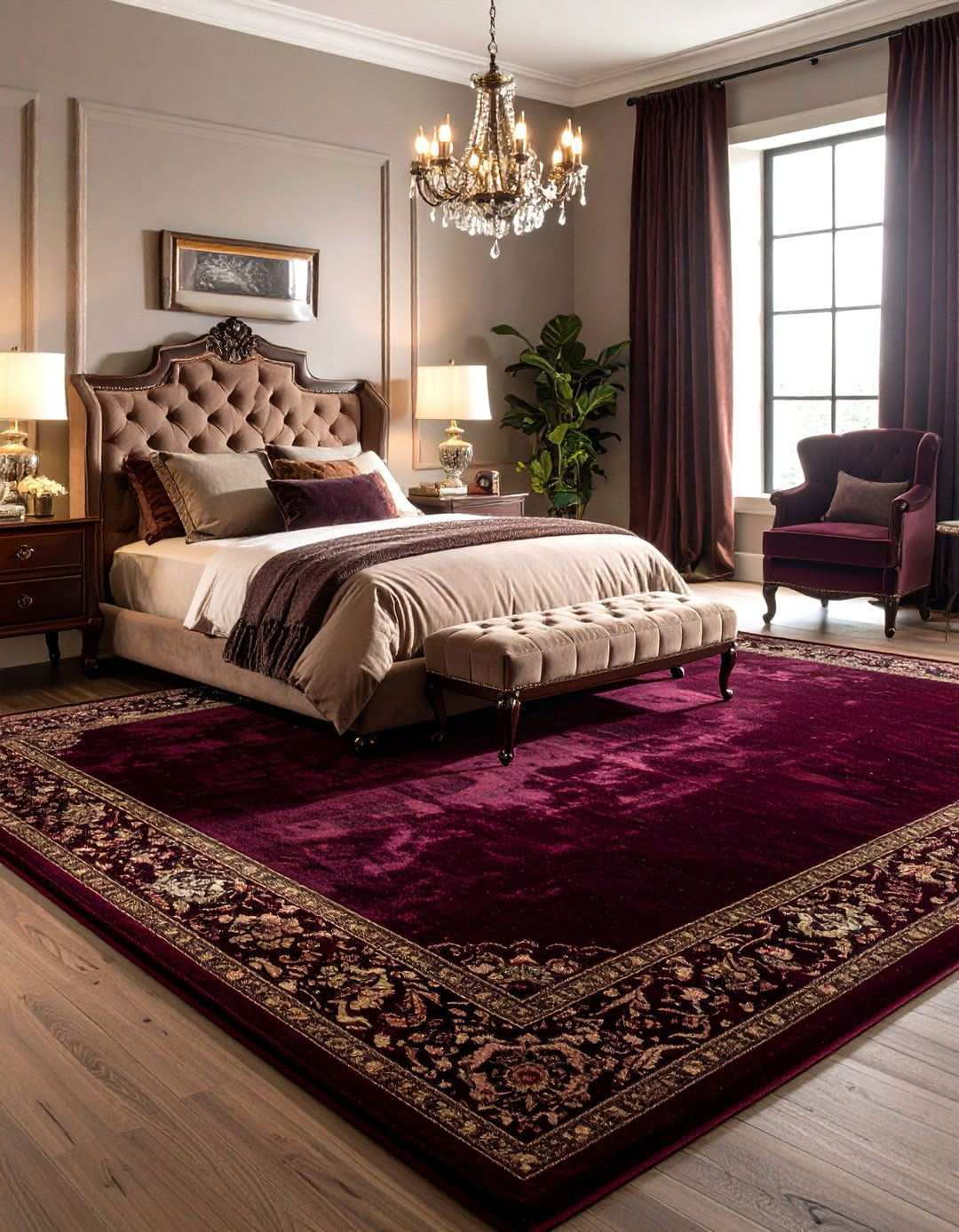 Velvet Finish Carpet Opulence - 20 Bedroom Carpet Ideas