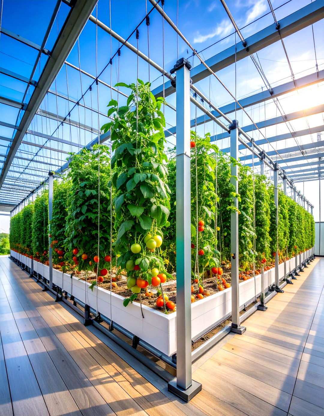 Vertical Cable Trellis - 20 Tomato Trellis Ideas