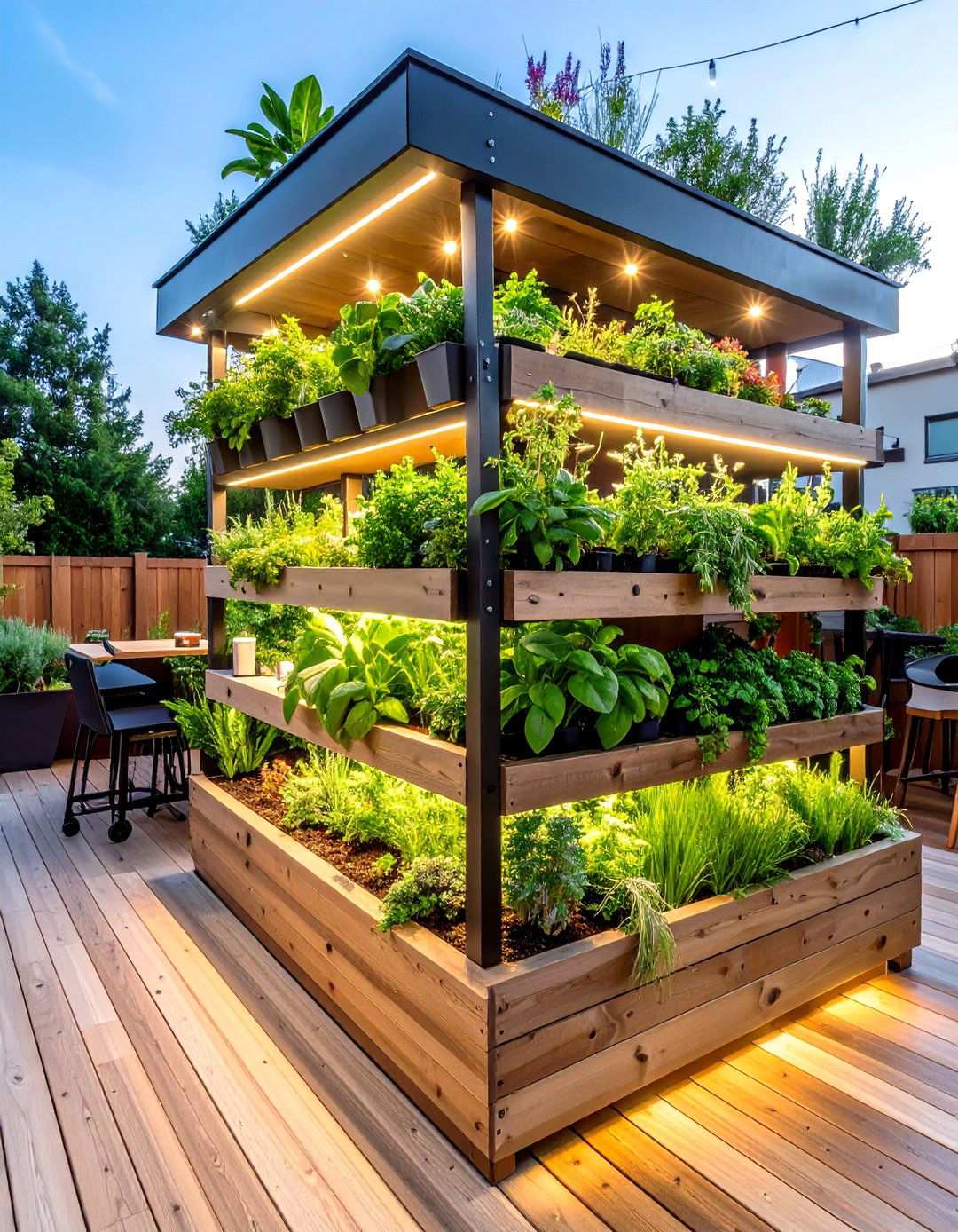 Vertical Garden Cocktail Bar - 20 Backyard Entertainment Ideas