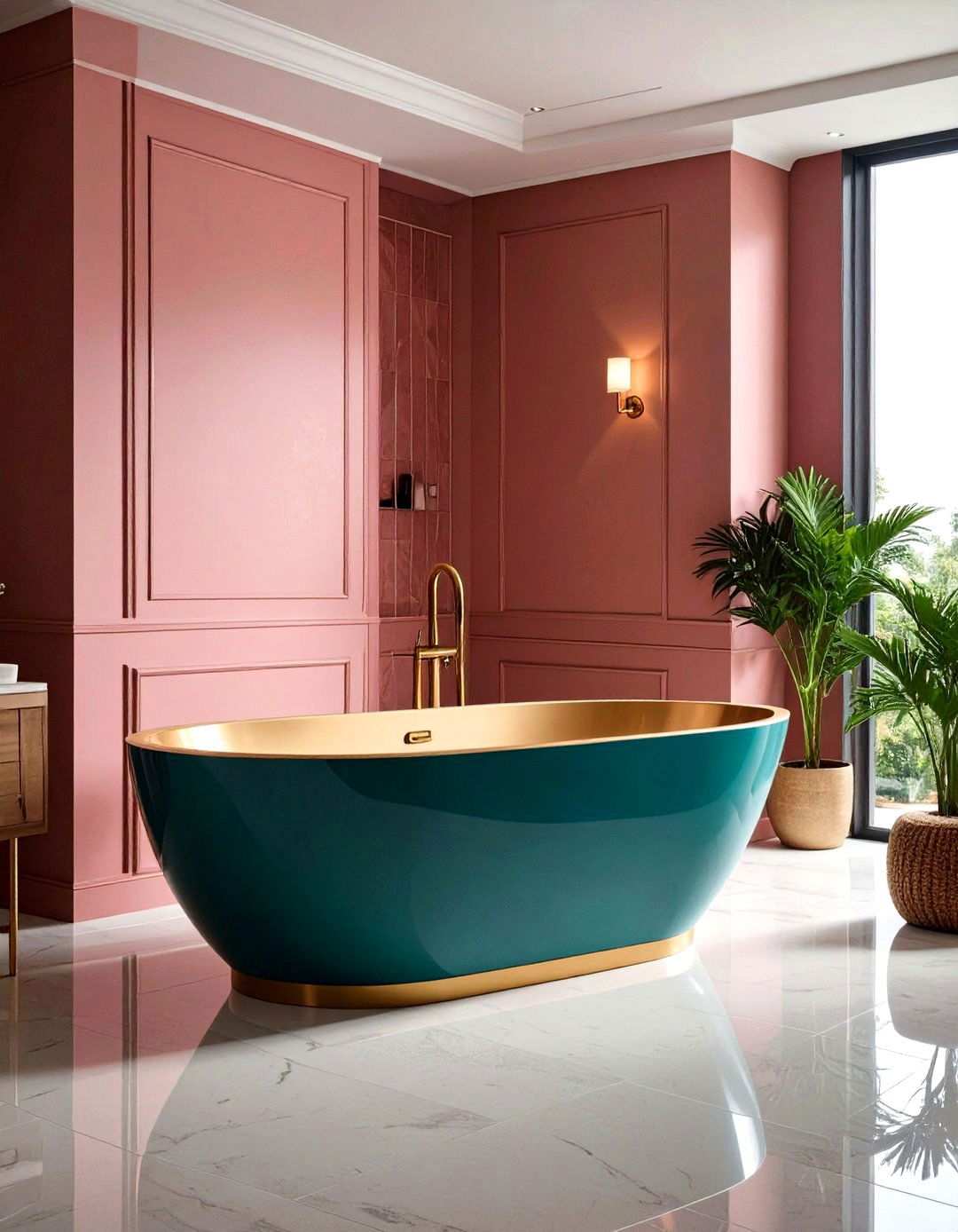 Vertical Stack Tile Bathtub Surround Height Illusion - 20 Bathtub Surround Ideas