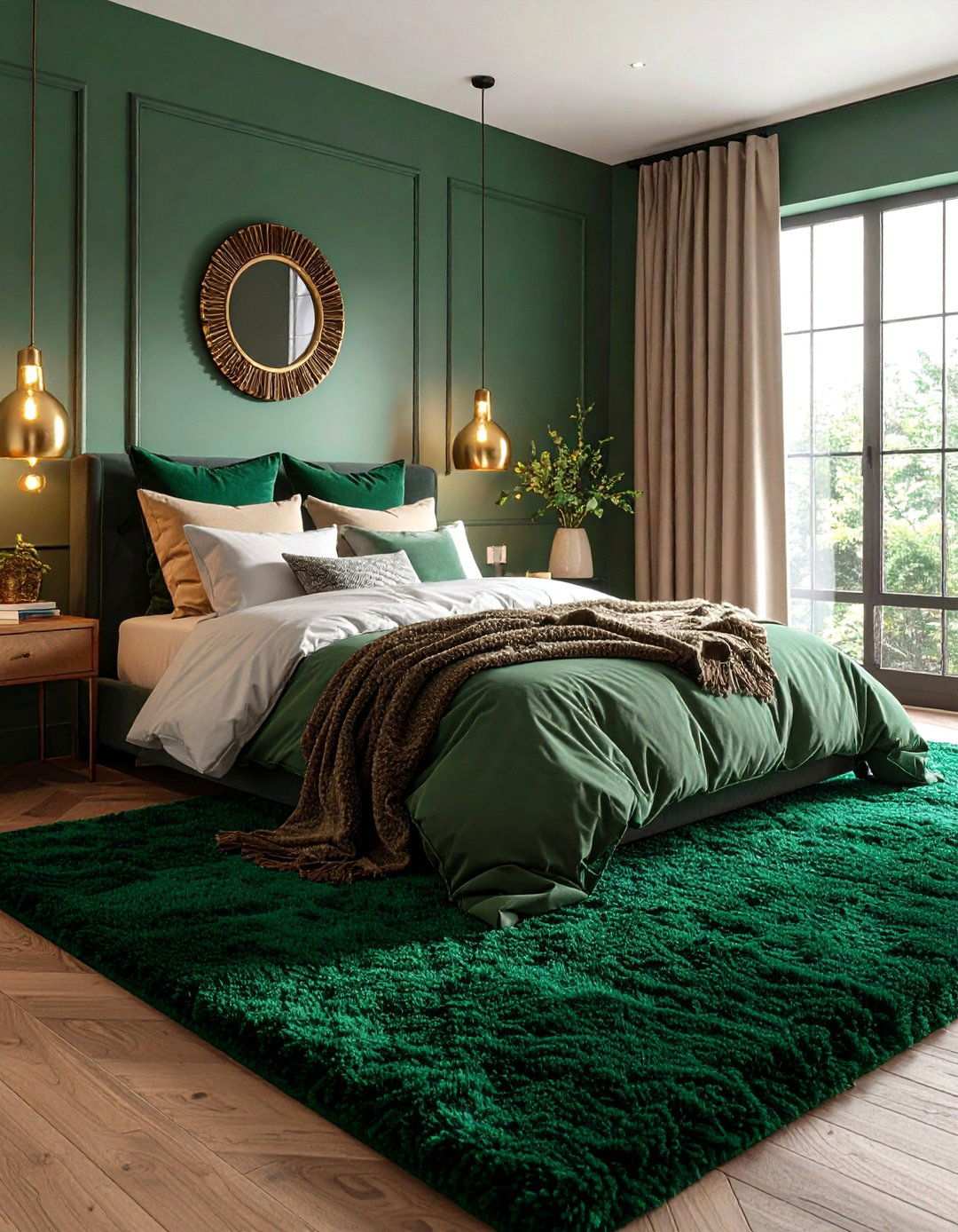 Vibrant Colour Drenched Carpet - 20 Bedroom Carpet Ideas