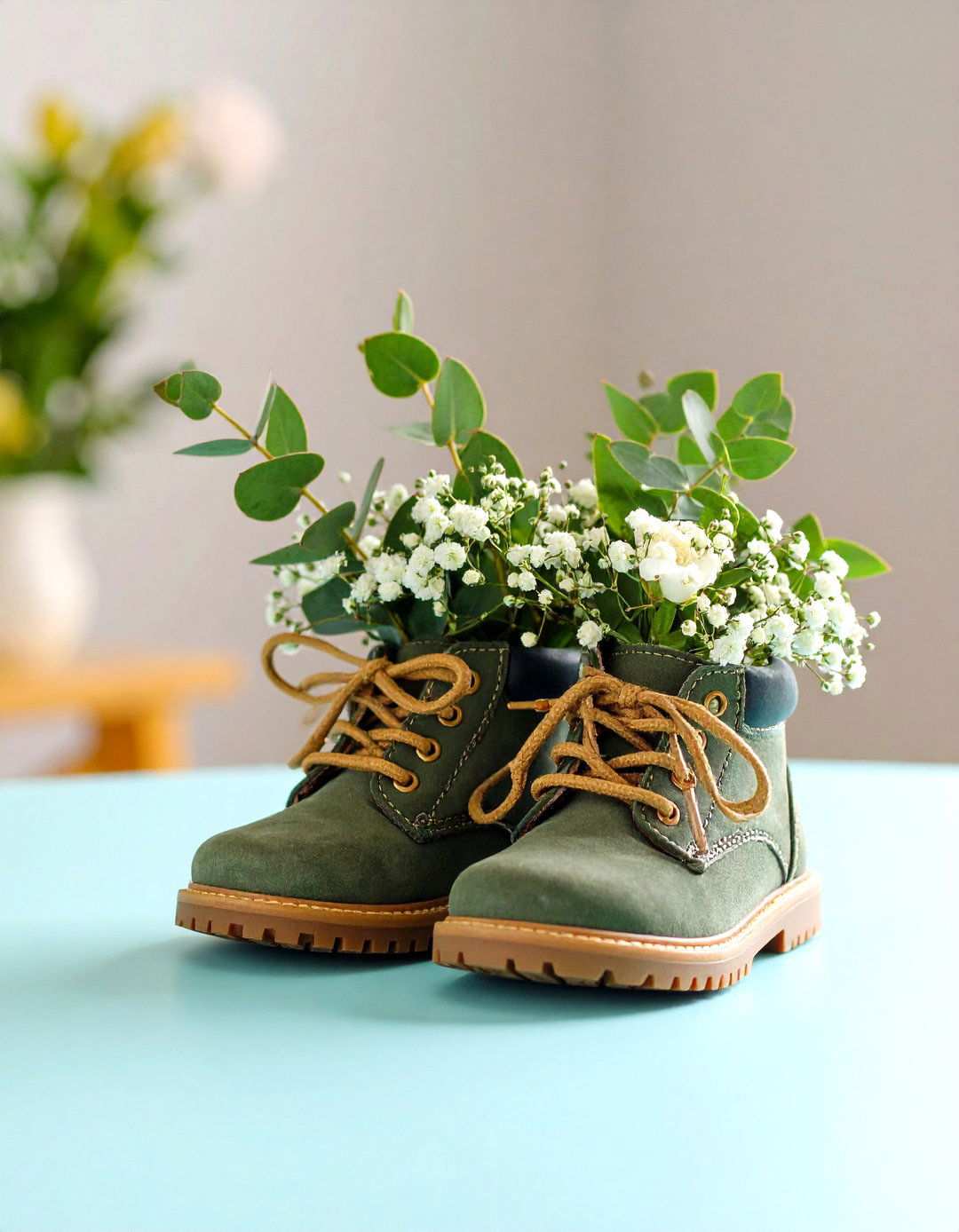 Vintage Baby Shoe Baby Shower Centerpieces - 20 Baby Shower Centerpiece Ideas