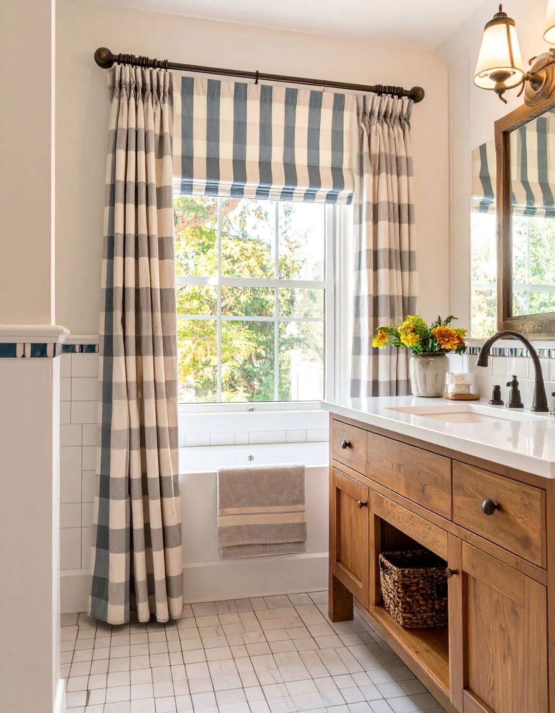 Vintage Inspired Cafe Bathroom Curtain Styles - 20 bathroom curtain ideas