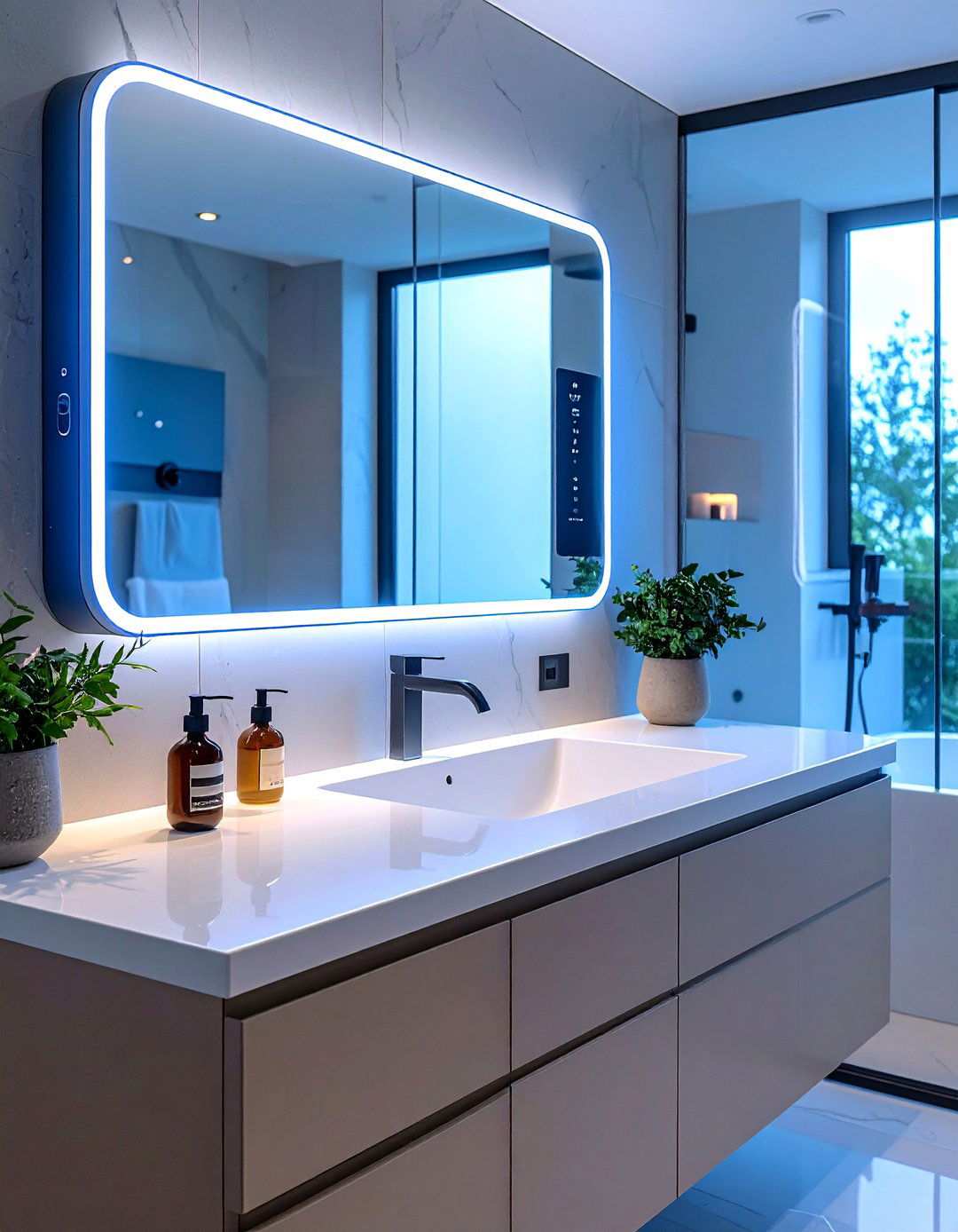 Voice Activated Smart Mirrors for Hands Free Bathroom Lighting - 20 Bathroom Lighting Ideas Over Mirror