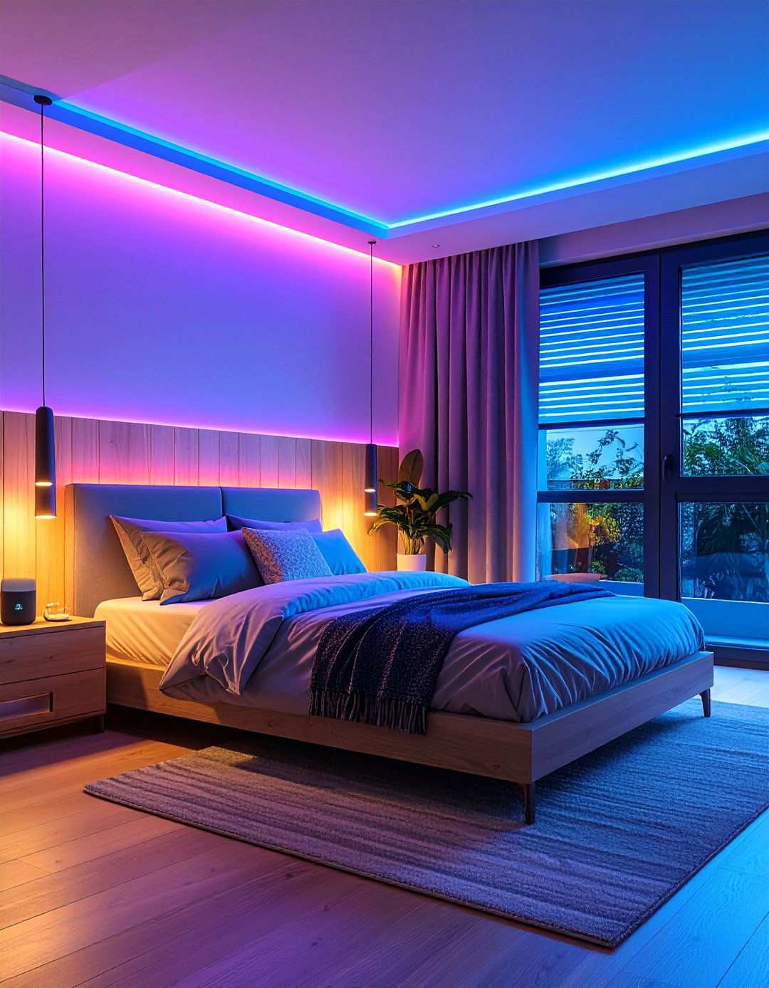 Voice Controlled Whole Room Bedroom Lighting Scenes - 20 Bedroom Lighting Ideas