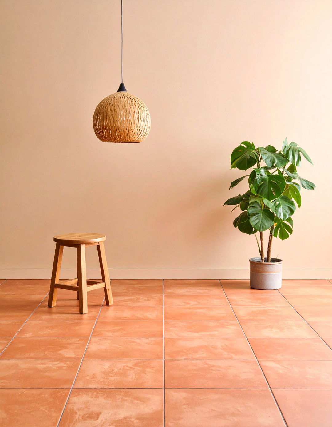 Warm Terracotta Bathroom Hearth - 20 Bathroom Color Ideas