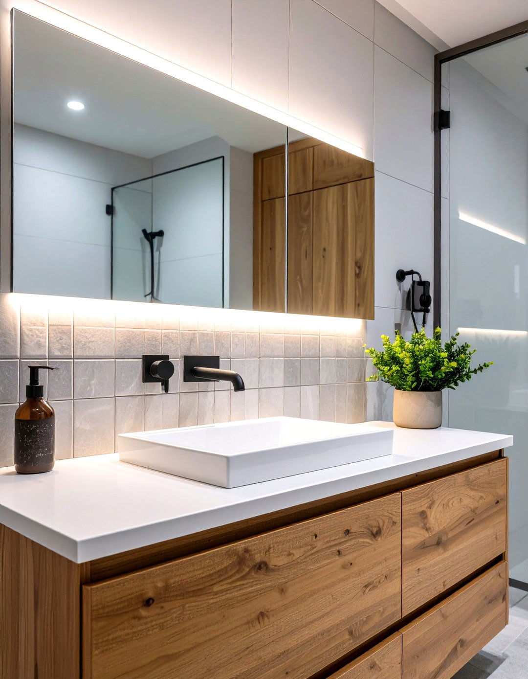 Waterproof Bar Lights for Damp Zone Bathroom Lighting - 20 Bathroom Lighting Ideas Over Mirror