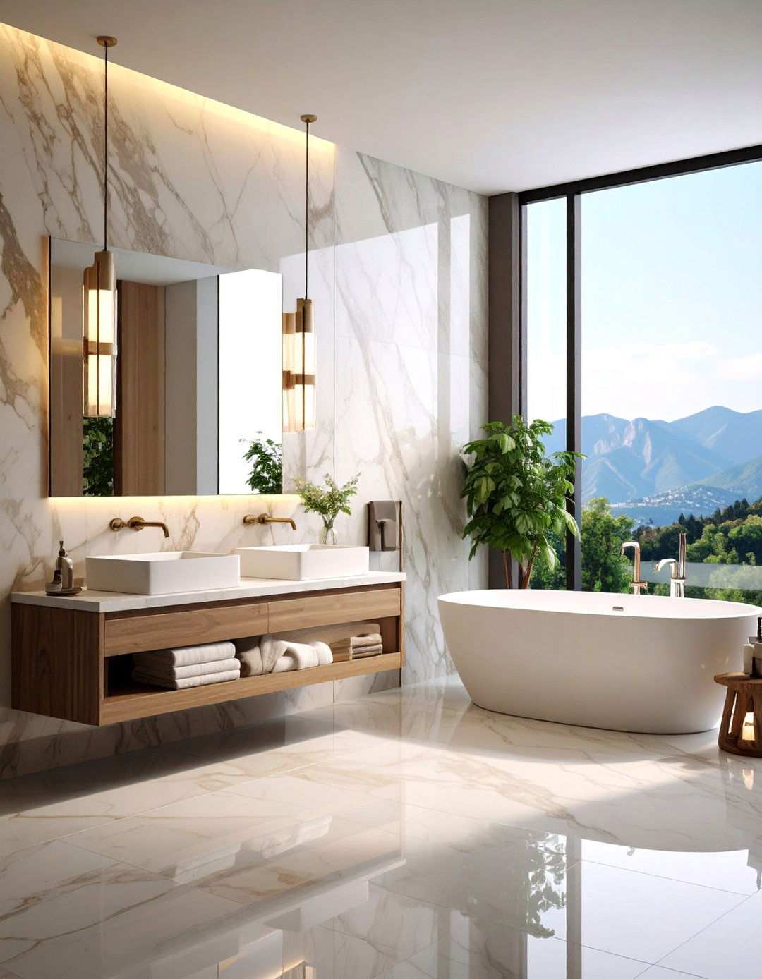 Waterproof Laminate Bathroom Wall Paneling Mimics Real Tile - 20 Bathroom Wall Paneling Ideas