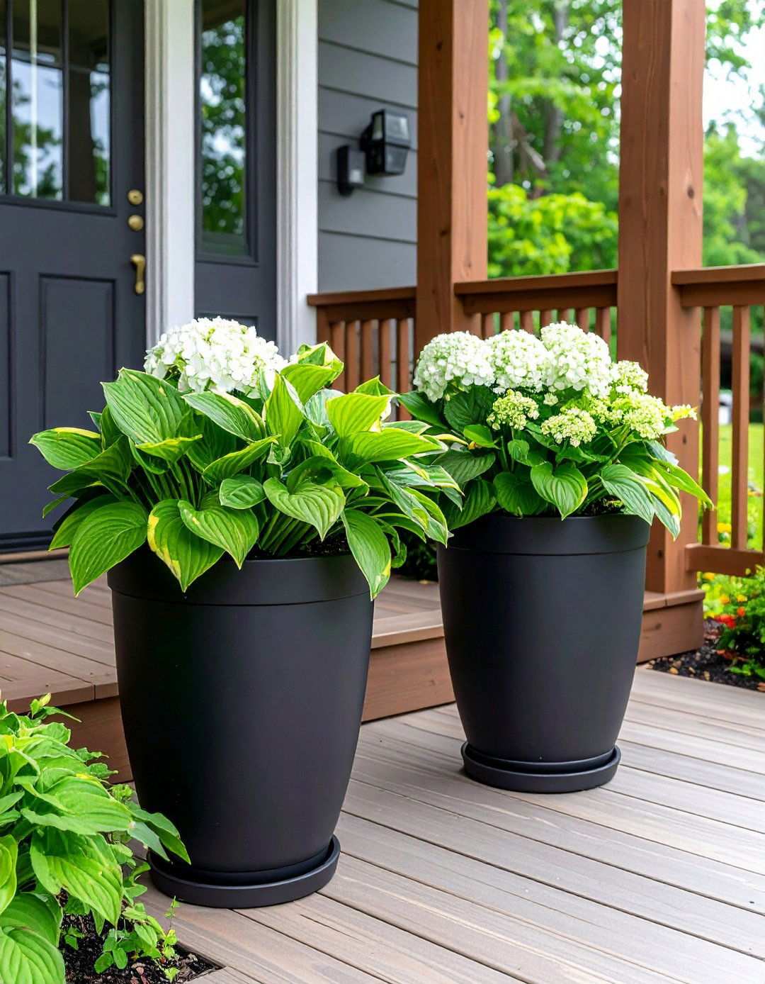 Weather Resistant Black Wicker Seating - 20 Black Porch Ideas