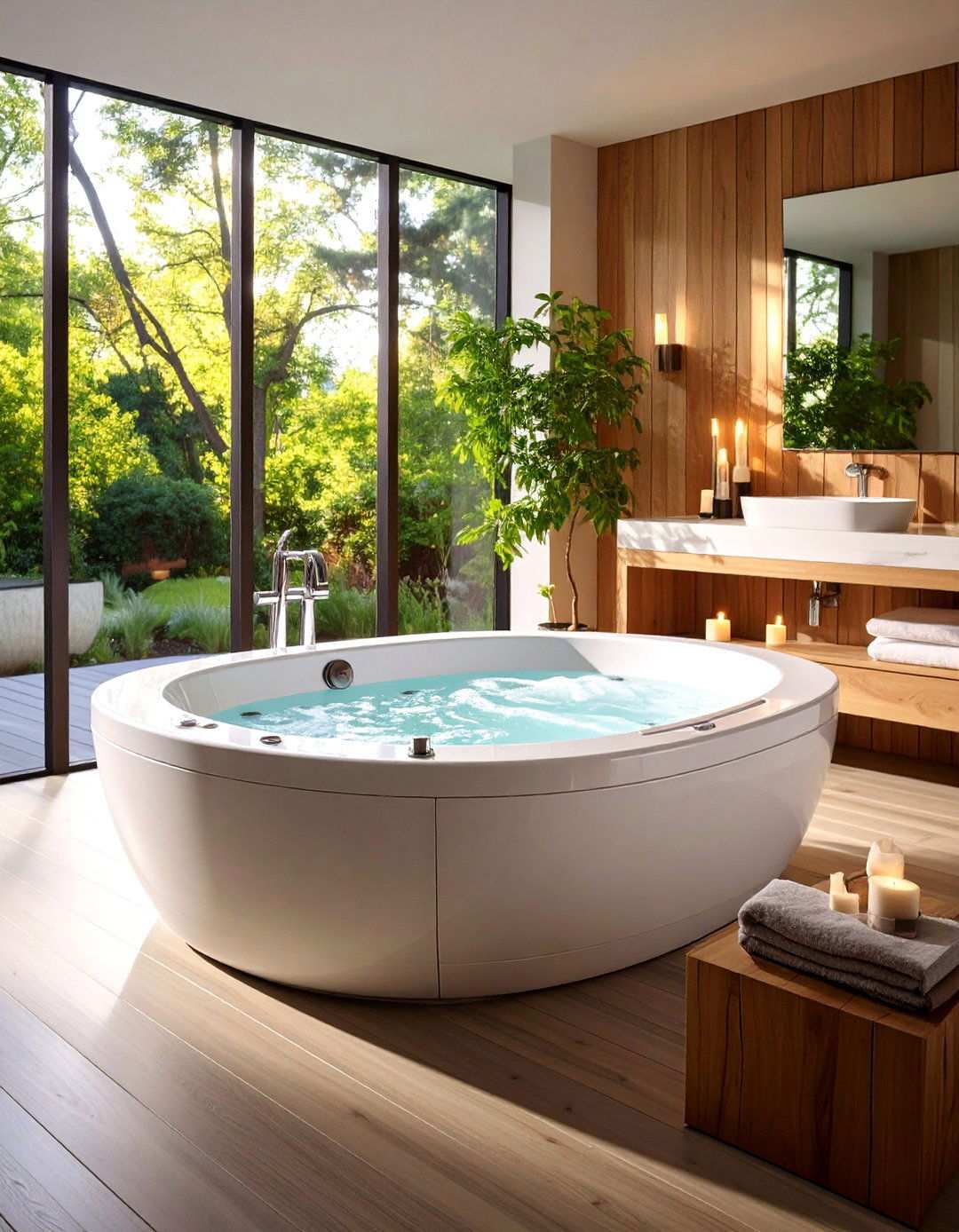 Whirlpool Bathtub with Targeted Hydrotherapy Jets - 20 Bathtub Ideas