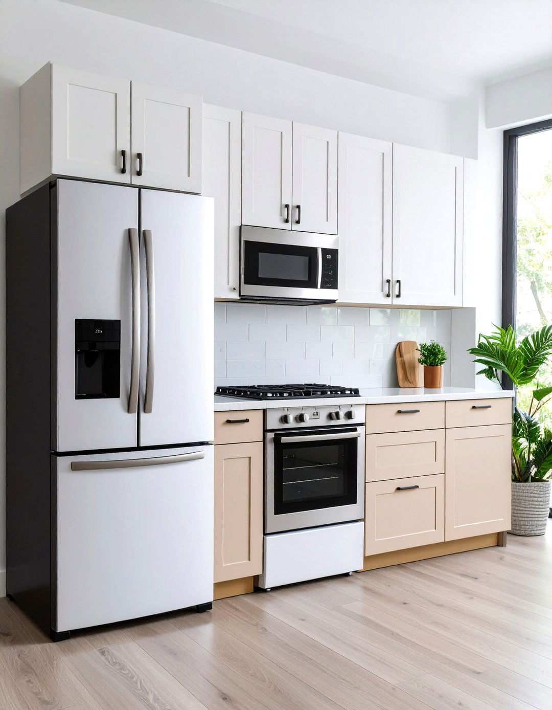 White and Black Kitchen Appliance Color Coordination - 20 1980s Kitchen Ideas