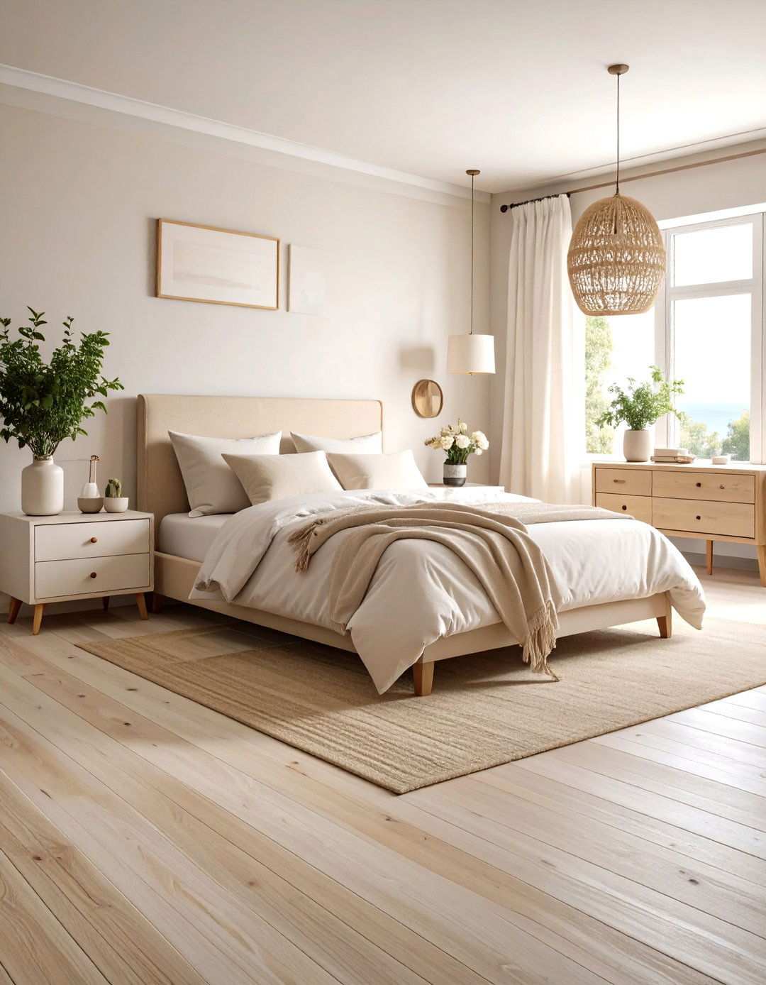Whitewashed Bedroom Flooring for Breezy Coastal Vibes - 20 Bedroom Flooring Ideas