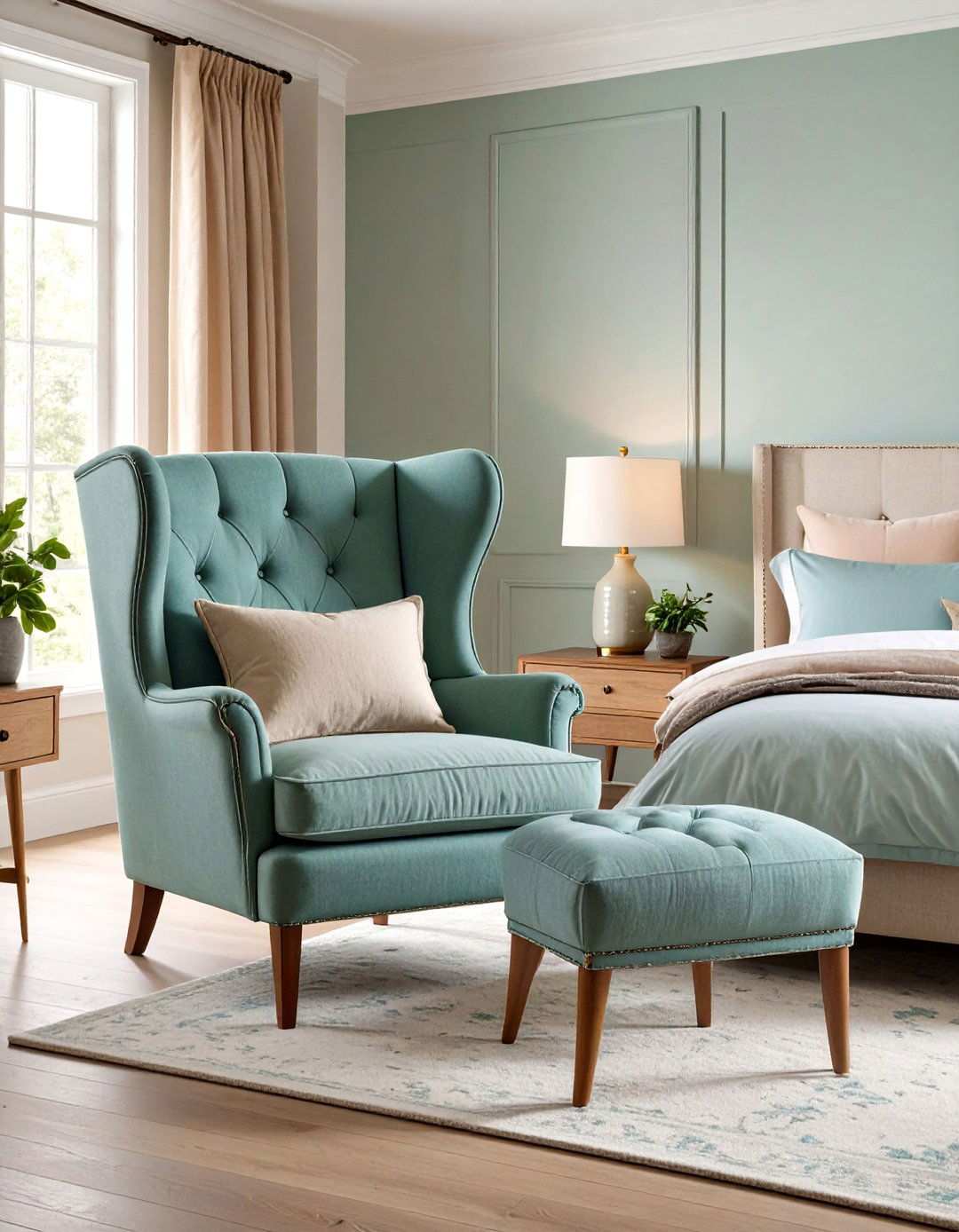 Wingback Bedroom Chair for a Reading Nook - 20 Bedroom Chair Ideas